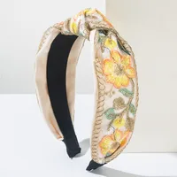Women's Princess Embroidery Sweet Flower Cloth Hair Band main image 9