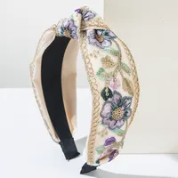 Women's Princess Embroidery Sweet Flower Cloth Hair Band main image 8