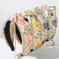 Women's Princess Embroidery Sweet Flower Cloth Hair Band main image 1