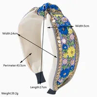 Women's Embroidery Vintage Style Flower Cloth Embroidery Hair Band main image 2