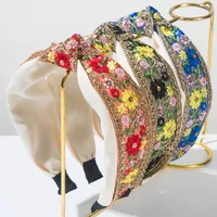 Women's Embroidery Vintage Style Flower Cloth Embroidery Hair Band main image 1