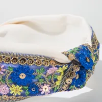 Women's Embroidery Vintage Style Flower Cloth Embroidery Hair Band main image 3