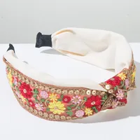 Women's Embroidery Vintage Style Flower Cloth Embroidery Hair Band main image 6