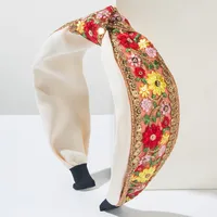 Women's Embroidery Vintage Style Flower Cloth Embroidery Hair Band main image 8