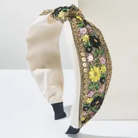 Women's Embroidery Vintage Style Flower Cloth Embroidery Hair Band main image 9