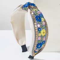 Women's Embroidery Vintage Style Flower Cloth Embroidery Hair Band main image 10