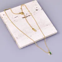Simple Style Classic Style Solid Color 304 Stainless Steel 18K Gold Plated Women's Pendant Necklace main image 6