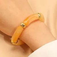 IG Style Retro Geometric Acrylic Polishing Women's Bangle sku image 7