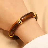 IG Style Retro Geometric Acrylic Polishing Women's Bangle sku image 8