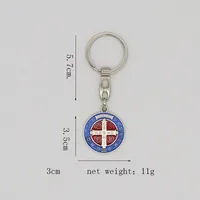 Retro Cross Zinc Alloy Enamel Bag Pendant Keychain main image 2