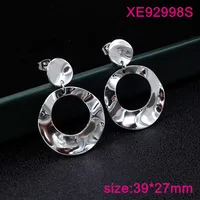 1 Pair Classic Style Round Spiral 304 Stainless Steel 18K Gold Plated Drop Earrings main image 3