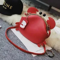 Women's Small Pu Leather Crab Cute Round Lock Clasp Shoulder Bag main image 1