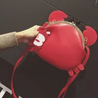 Women's Small Pu Leather Crab Cute Round Lock Clasp Shoulder Bag main image 4