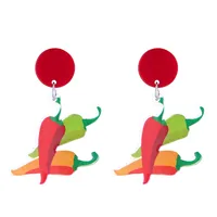 1 Pair Cute Funny Plant Acrylic Drop Earrings main image 6