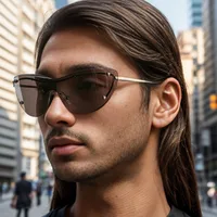 Vacation Solid Color Pc Square Frameless Glasses main image 1