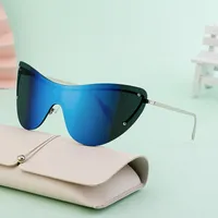 Vacation Solid Color Pc Square Frameless Glasses main image 2