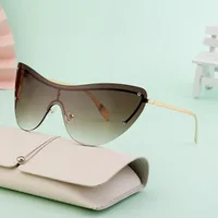 Vacation Solid Color Pc Square Frameless Glasses main image 3