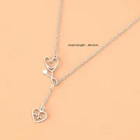Simple Style Heart Shape 304 Stainless Steel Women's Pendant Necklace main image 2