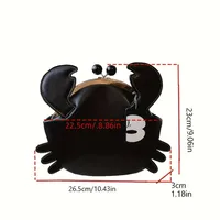 Women's Small Pu Leather Crab Cute Round Lock Clasp Shoulder Bag main image 2