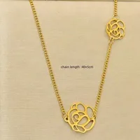 Vacation Classic Style Flower 304 Stainless Steel Women's Necklace main image 2