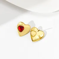 Casual Simple Style Heart Shape 316 Stainless Steel  Ear Studs main image 3