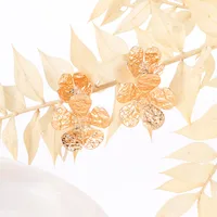 1 Pair Retro Classic Style Flower Plating Iron Ear Studs main image 5