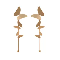 1 Pair Retro Classic Style Butterfly Plating Iron Drop Earrings main image 6