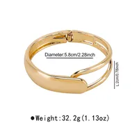 Vintage Style Classic Style Solid Color Alloy Women's Bangle main image 2