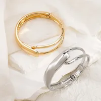 Vintage Style Classic Style Solid Color Alloy Women's Bangle main image 4