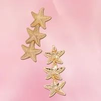 1 Pair Vacation Marine Style Starfish Zinc Alloy Drop Earrings main image 5