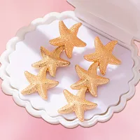 1 Pair Vacation Marine Style Starfish Zinc Alloy Drop Earrings main image 1