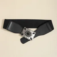 Vintage Style Simple Style Geometric Pu Leather Synthetic Fibre Alloy Buckle Women's main image 4