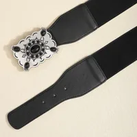 Vintage Style Simple Style Geometric Pu Leather Synthetic Fibre Alloy Buckle Women's main image 7