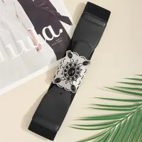 Vintage Style Simple Style Geometric Pu Leather Synthetic Fibre Alloy Buckle Women's main image 2