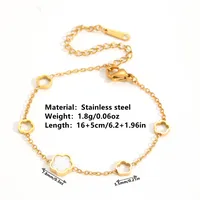 Elegant Butterfly Titanium Steel 18K Gold Plated Women's Bracelets main image 2