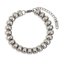 Retro Classic Style Geometric 304 Stainless Steel Plating 18K Gold Plated Women's Bracelets Necklace main image 7