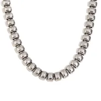Retro Classic Style Geometric 304 Stainless Steel Plating 18K Gold Plated Women's Bracelets Necklace sku image 3