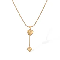 Simple Style Heart Shape 304 Stainless Steel Women's Pendant Necklace sku image 2