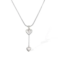 Simple Style Heart Shape 304 Stainless Steel Women's Pendant Necklace sku image 1