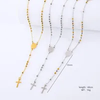 Hip-Hop Streetwear Commute Cross 304 Stainless Steel Unisex Pendant Necklace main image 3