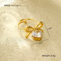 Classic Style Heart Shape 304 Stainless Steel Women's Adjustable Ring Charm Rings Open Rings sku image 24
