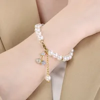 Cute Modern Style Classic Style Cherry Fruit 304 Stainless Steel Beaded 18K Gold Plated Women's Bracelets main image 10