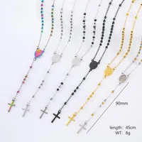 Hip-Hop Streetwear Commute Cross 304 Stainless Steel Unisex Pendant Necklace main image 6