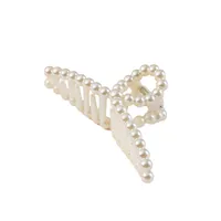 Women's Elegant Lady Heart Shape Bow Knot Plastic Hair Claws sku image 5