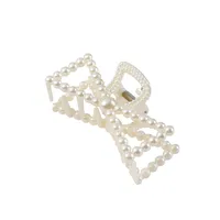 Women's Elegant Lady Heart Shape Bow Knot Plastic Hair Claws sku image 12