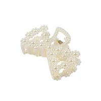 Women's Elegant Lady Heart Shape Bow Knot Plastic Hair Claws sku image 13