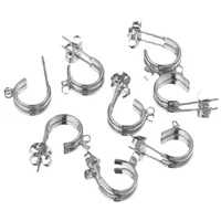 Basic Simple Style C Shape 304 Stainless Steel Plating Earring Accessories main image 5