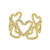 Vacation Classic Style Heart Shape Copper Women's Rings main image 2