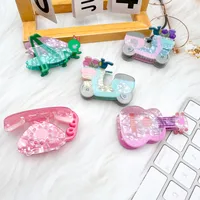 Women's Cute Modern Style Guitar Phone Dragonfly Acrylic Hair Claws main image 2