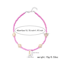 Vacation Marine Style Beach Shell Seed Bead Shell Women's Necklace main image 2